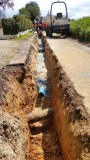 Travaux de renforcement du réseau d’eau potable rue des Acacias à Yerville Travaux de renforcement du réseau d’eau potable rue des Acacias à Yerville
