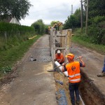 Travaux d’extension du réseau d’assainissement et de renouvellement du réseau d’eau potable à Ouville l’Abbaye